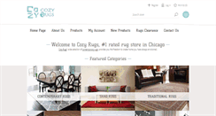 Desktop Screenshot of cozyrugs.com